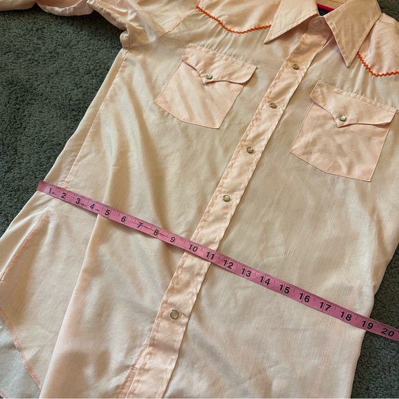 Vintage peachy western shirt - Picture 6 of 7